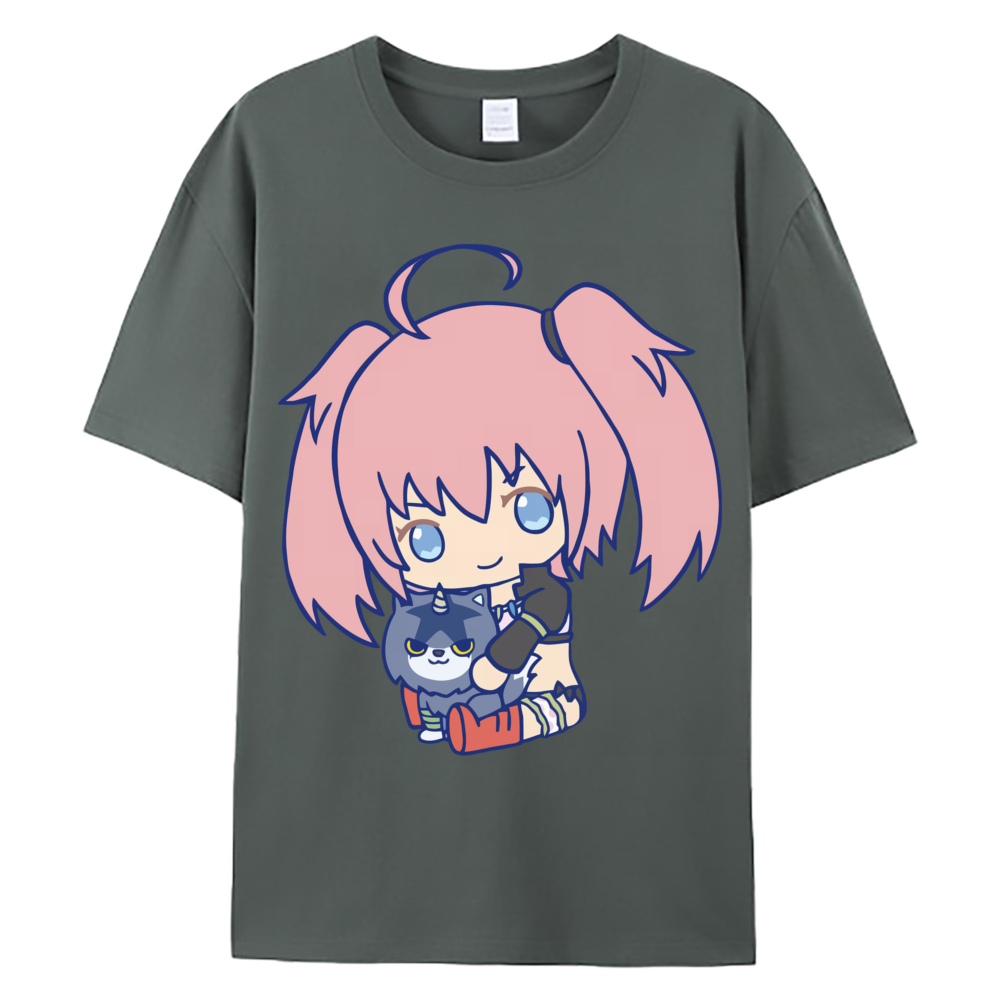（画像用） 転スラ Regarding Reincarnated to Slime 綿100％ メンズ半袖Tシャツ｜肌触りやわらか＆通気性
